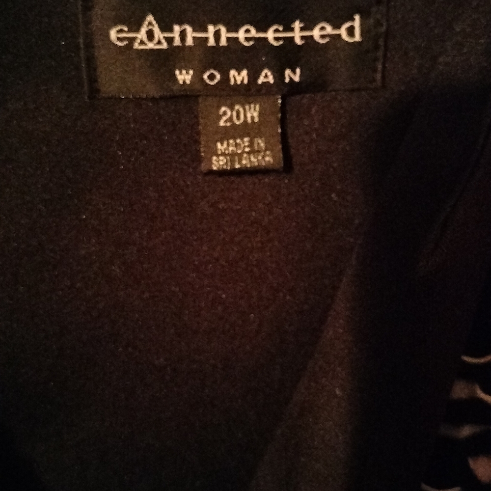 Women's Black and White Dess - Picture 4 of 5